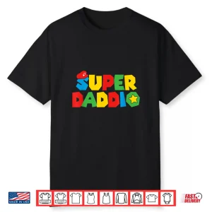 Super Gamer Dad Unleashed Celebrating Fatherly Powers Shirt
