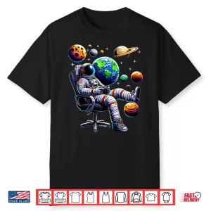 Astronaut Gamer Space Gaming System Planets Shirt