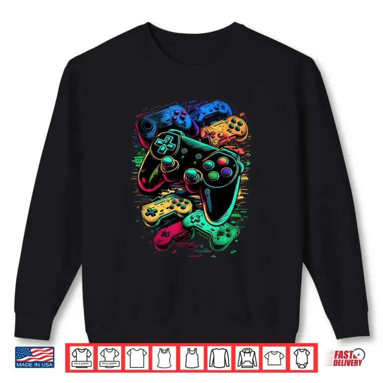 Sweatshirt Control gamer Video Game Controller Shirt