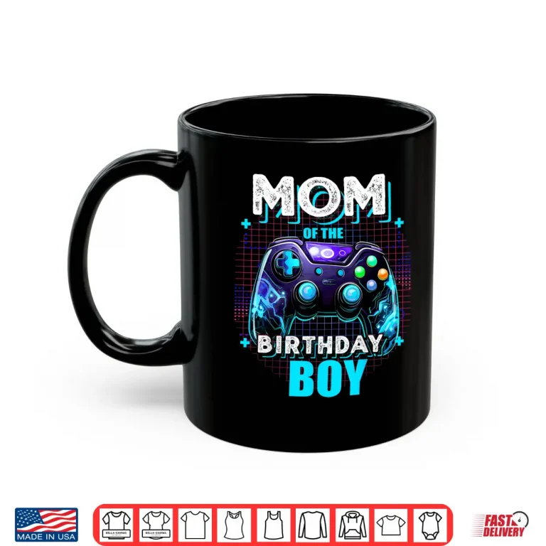 Mug Mom of the Birthday Boy Matching Video Game Birthday Party Shirt