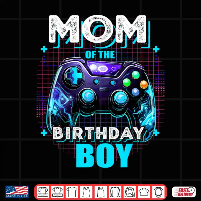 Design Mom of the Birthday Boy Matching Video Game Birthday Party Shirt