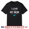 Funny Gamer Valentines Day I Love Mom Video Gaming Boys Teen Shirt