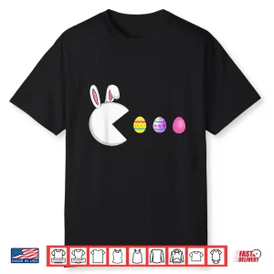 Video Game Bunny Eggs Easter Gamer Kids Boys Men Gaming Shirt