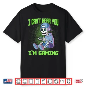 Gamer Skeleton Gaming Video Games Shirt