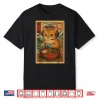 Kawaii Anime Gamer Cat Ramen Retro Japanese Gaming Funny Shirt