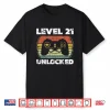 Level 21 Unlocked Funny Video Gamer 21St Birthday Shirt