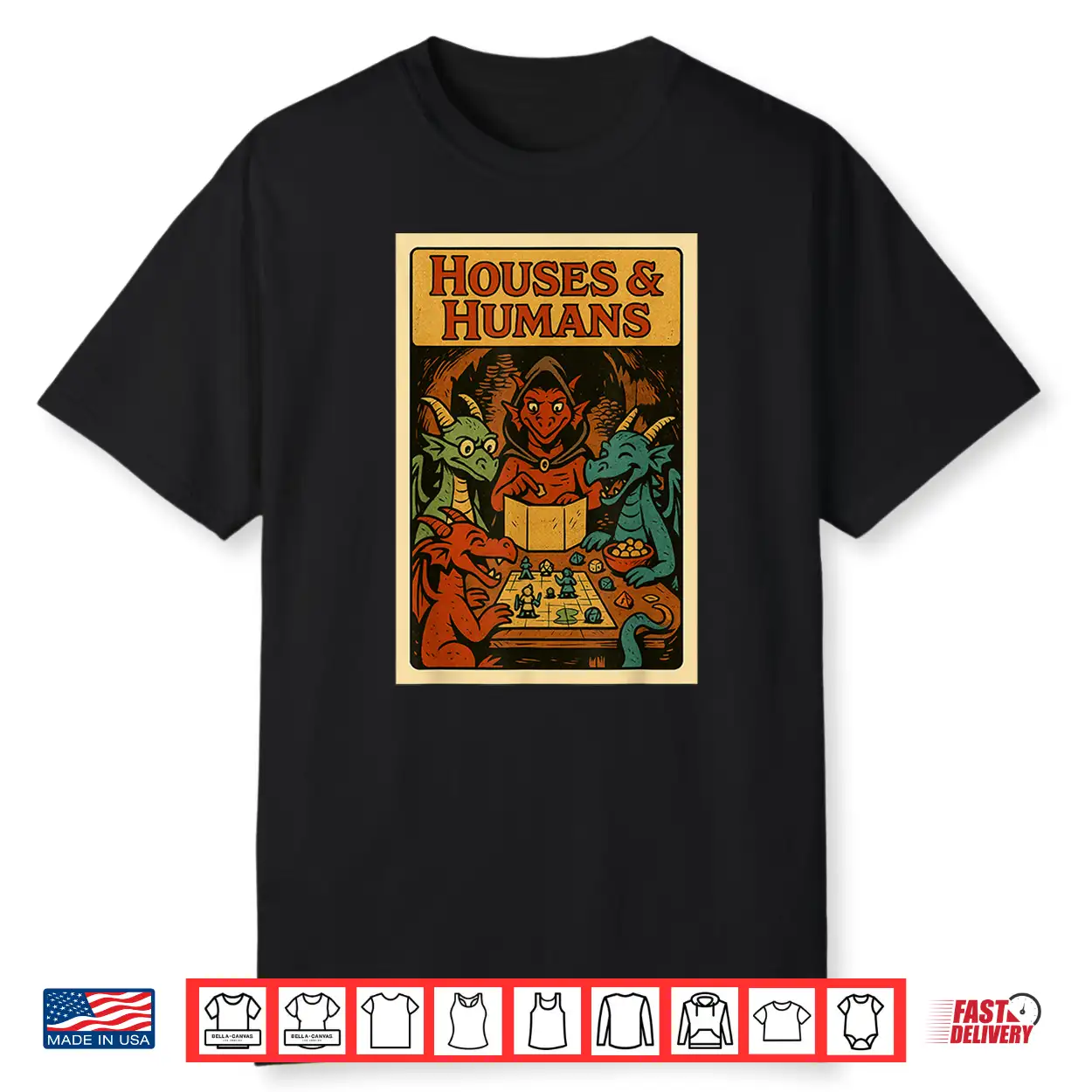 Rpg Gamer Houses And Humans Dice Nerdy Geek Men Women Kids Shirt Rpg Gamer Houses And Humans Dice Nerdy Geek Men Women Kids Shirt