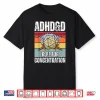 Retro Vintage Adhd&D Roll For Concentration Funny Gamer Shirt