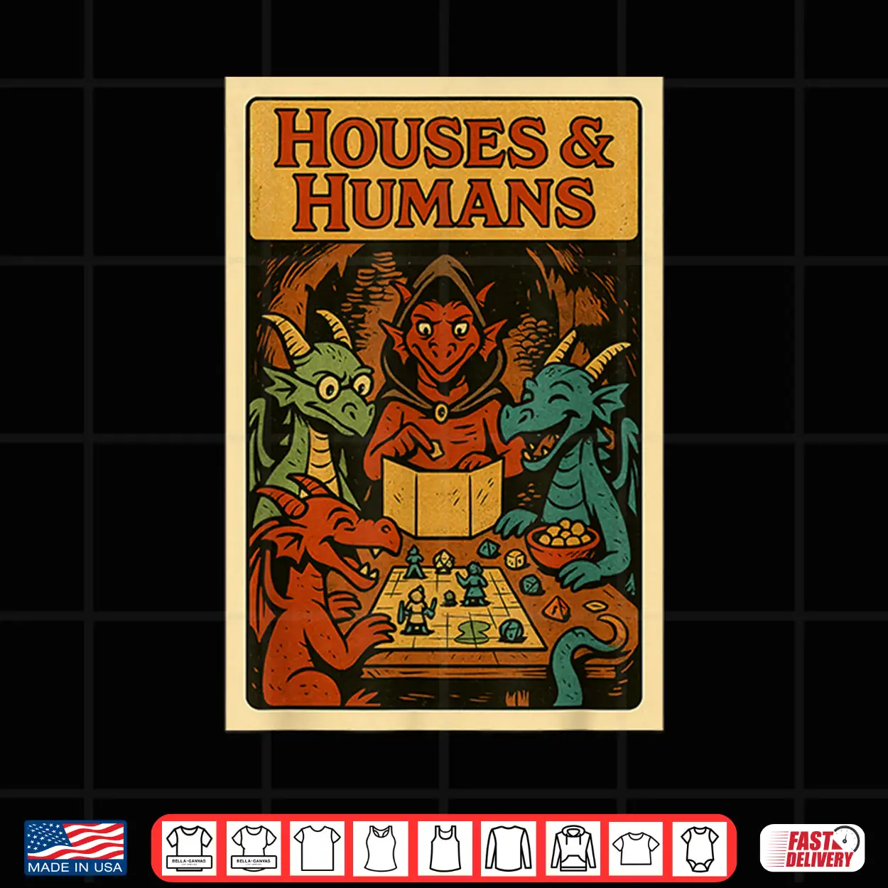 Rpg Gamer Houses And Humans Dice Nerdy Geek Men Women Kids Shirt Rpg Gamer Houses And Humans Dice Nerdy Geek Men Women Kids Shirt