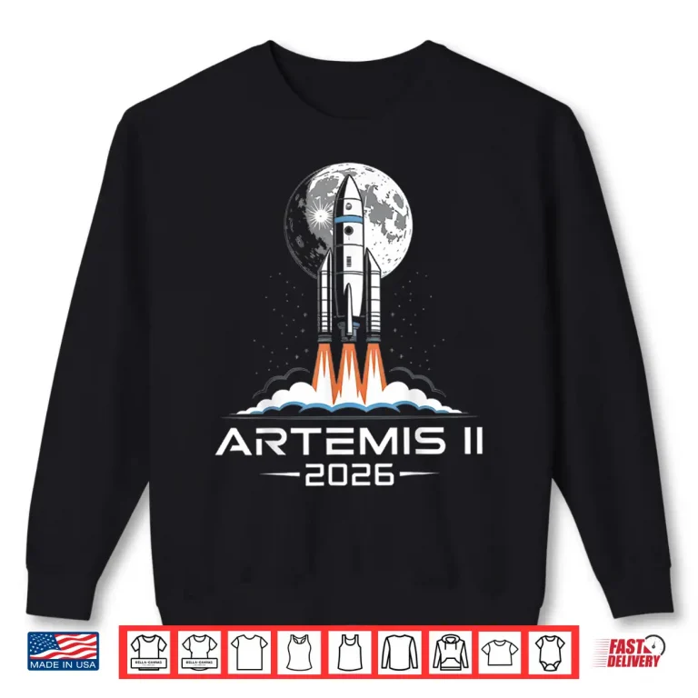 Sweatshirt Artemis II Back to the Moon 2026 Shirt