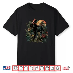 Panther Jungle Nature Artwork Moon Tropical Animal Art Shirt