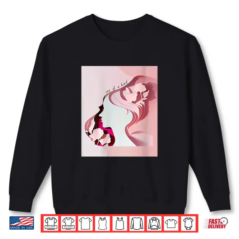 Sweatshirt One of A Kind Floral Woman Silhouette Art Shirt