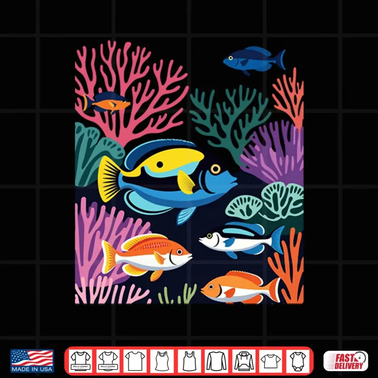 Design Tropical Coral Reef Fish Ocean Marine Life Shirt