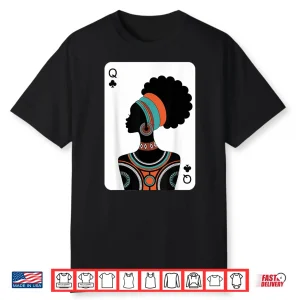 Black Woman Queen Card Shirt