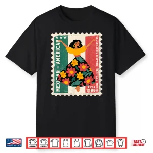 Hispanic Heritage Mexican American Floral Dancer Woman Shirt