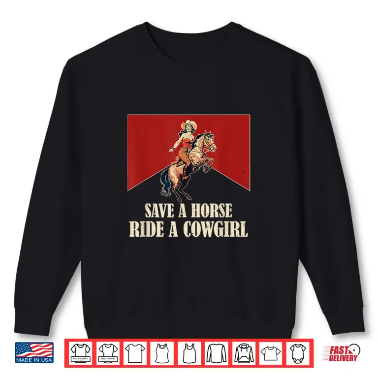 Sweatshirt Lesbian Subtle WLW Ride A Cowgirl Queer Gay Pride Month Shirt