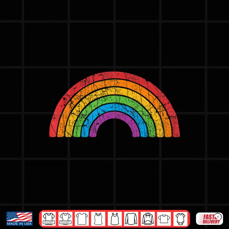 Design LGBTQ Rainbow Flag Gay Pride LGBT Awareness Month Vintage Shirt