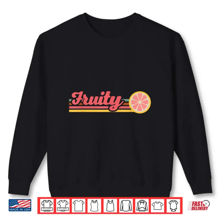 Sweatshirt Retro Fruity Lesbian Subtle Lesbian LGBTQ Gay Pride Month Shirt