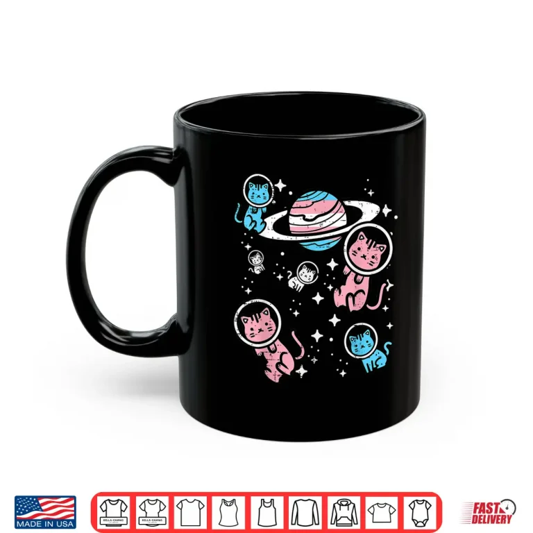 Mug Trans Cats In Space Transgender Transsexual Pride Month Lgbt Shirt