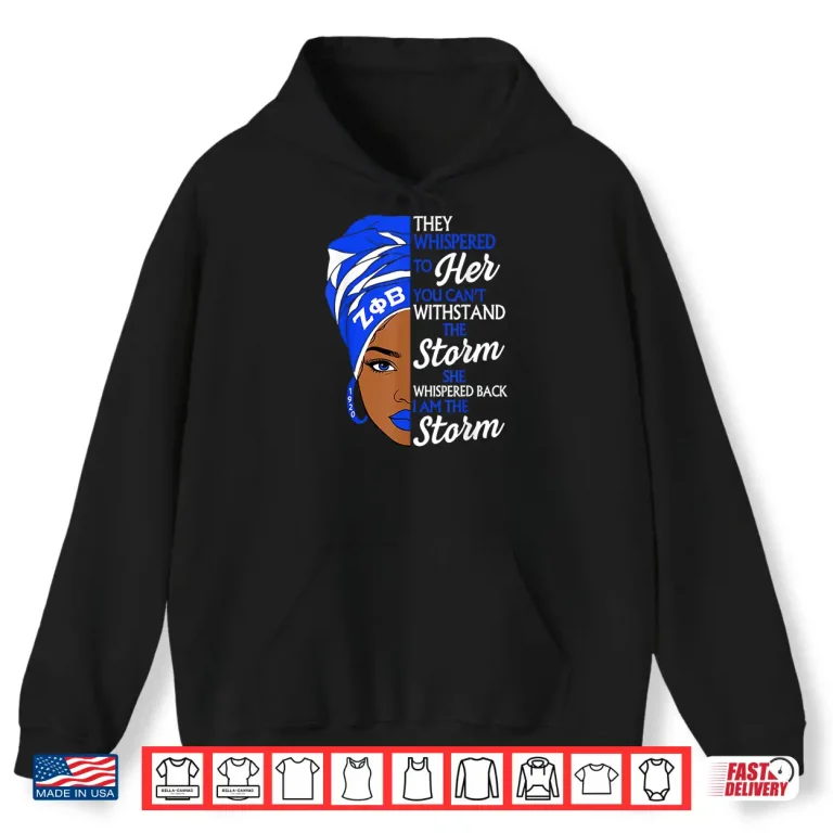 Hoodie Zeta Phi Beta Sorority Black History Month African Pride Shirt