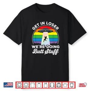 Gay Pride Funny Gay Alien Abduction Ufo Rainbow Shirt