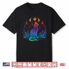 Gay Pride Month Cat Moon Phases Lgbtq Ally Rainbow Shirt
