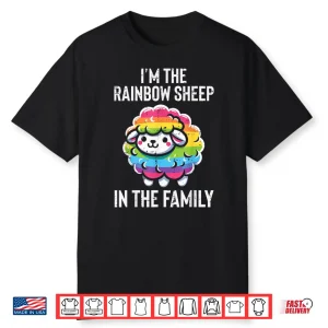 Gay Pride Month Rainbow Sheep Funny Lgbtq Ally Shirt