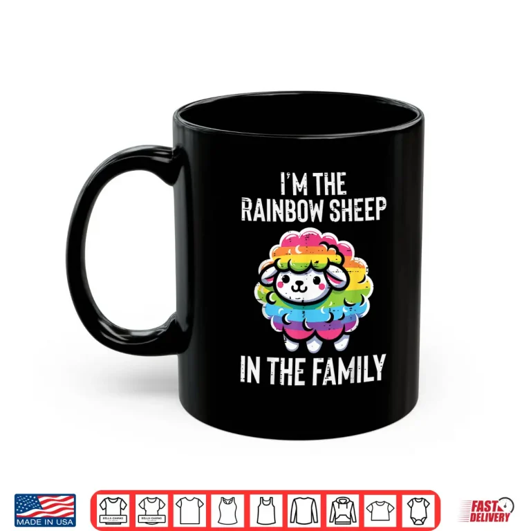 Mug Gay Pride Month Rainbow Sheep Funny LGBTQ Ally Shirt