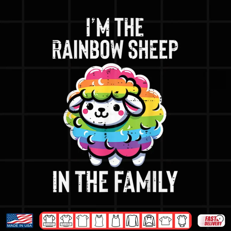 Design Gay Pride Month Rainbow Sheep Funny LGBTQ Ally Shirt