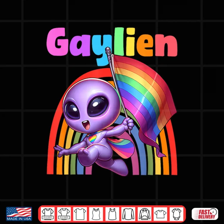 Design Gaylien Gay Alien Pride LGBTQ Professional Graphic Shirt