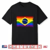 Lgbtq Rainbow Flag Of Brazil South America Gay Pride Shirt