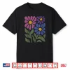 Subtle Bi Pride Bisexual Rainbow Wild Flowers Lgbt Shirt