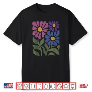 Subtle Bi Pride Bisexual Rainbow Wild Flowers Lgbt Shirt