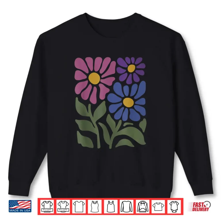 Sweatshirt Subtle Bi Pride Bisexual Rainbow Wild Flowers LGBT Shirt