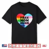 Free Mom Hugs Gay Transgender Pride Month Lgbt Rainbow Flag Shirt