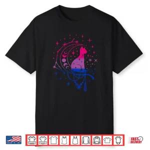 Cat Astrology Rainbow Bisexual Pride Lgbt Cat Lover Gift Shirt