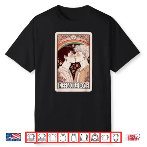 Kiss More Boys Gay Kissing For Gay Pride Month Shirt