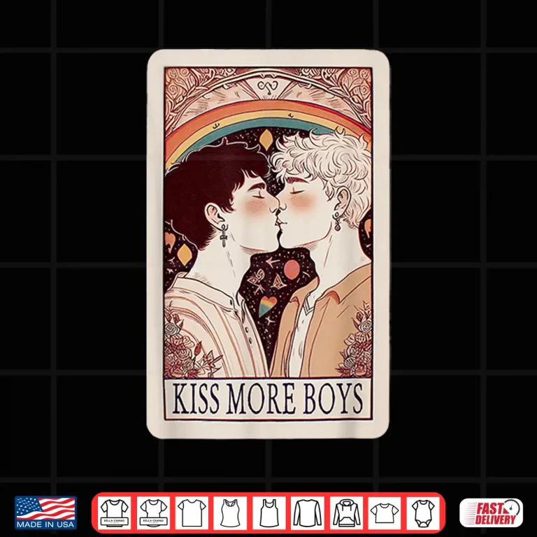 Kiss More Boys Gay Kissing For Gay Pride Month Shirt 4 Design Kiss More Boys Gay Kissing for Gay Pride Month Shirt