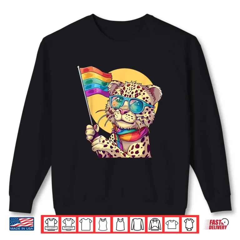 Sweatshirt LGBT Leopard Gay Pride Month Rainbow LGBT Parade LGBTQ Shirt