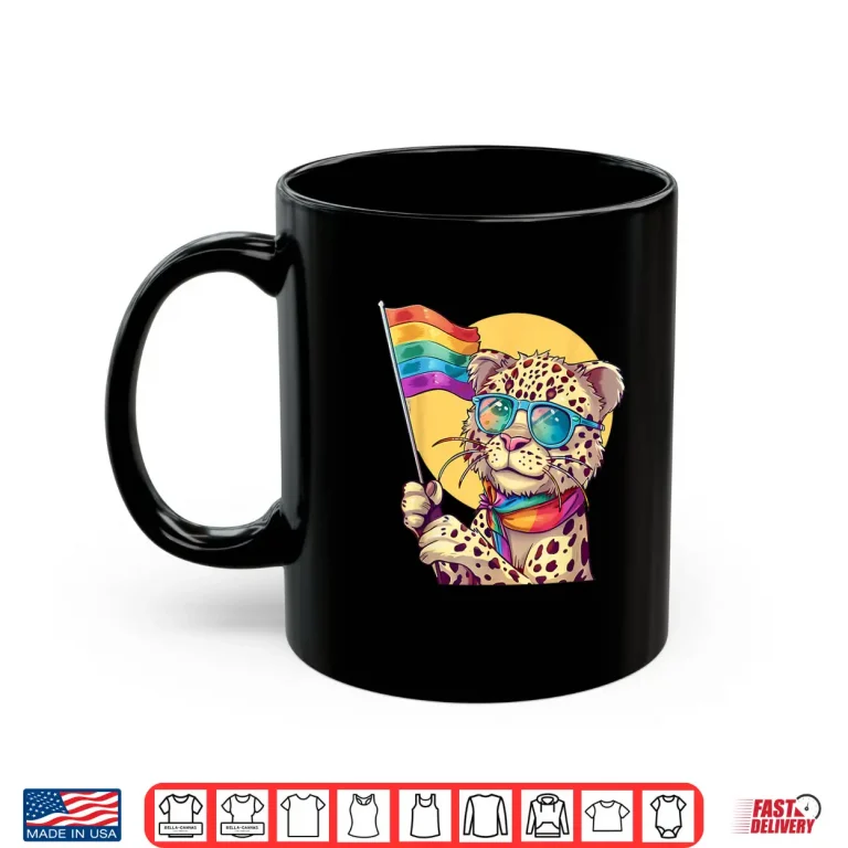 Mug LGBT Leopard Gay Pride Month Rainbow LGBT Parade LGBTQ Shirt