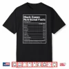 Black Queen Nutrition Facts Black History Month Pride Shirt