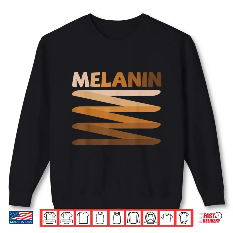 Sweatshirt Melanin Black Queen King African American Man Women Girl Shirt