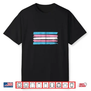 Brush Painting Gay Pride Month Lgbtq Flag Transgender Shirt
