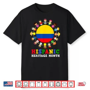 Colombian Flag Hispanic Heritage Colombia Boy Girl Kids Shirt