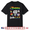 Happy 40Th Birth Gay Birthday Rainbow Pride Celebration Lgbt Shirt