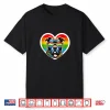 Pitbull Heart Pride Lgbtq Rainbow Gay Funny Dog Lovers Shirt