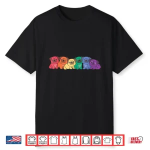 Rainbow Flag Pride Month Lgbtq Rainbow Pug Shirt