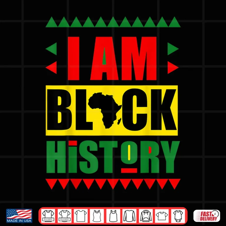 Design Teach I am Black History Month Kids Proud African Pride Shirt