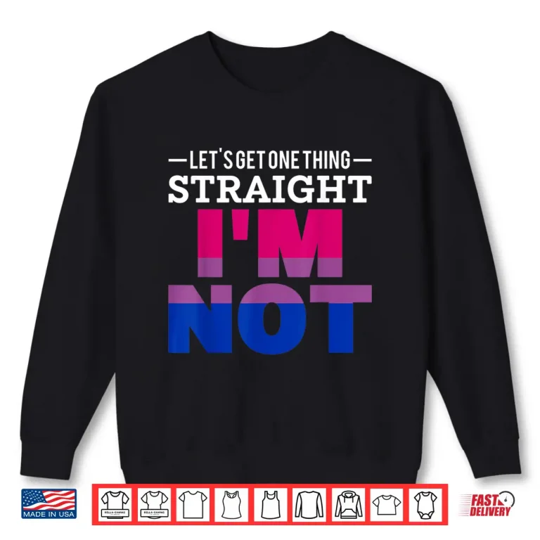 Sweatshirt Bi Flag Funny LGBTQ Pride Month Bisexuality Gift Bisexual Shirt