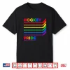 Ice Hockey Sticks Lgbtq Rainbow Color Gay Pride Month Lgbt Shirt
